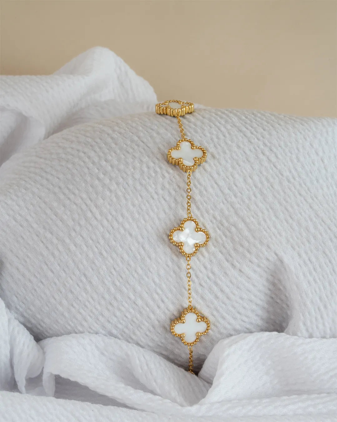 Ivory Clover Bracelet