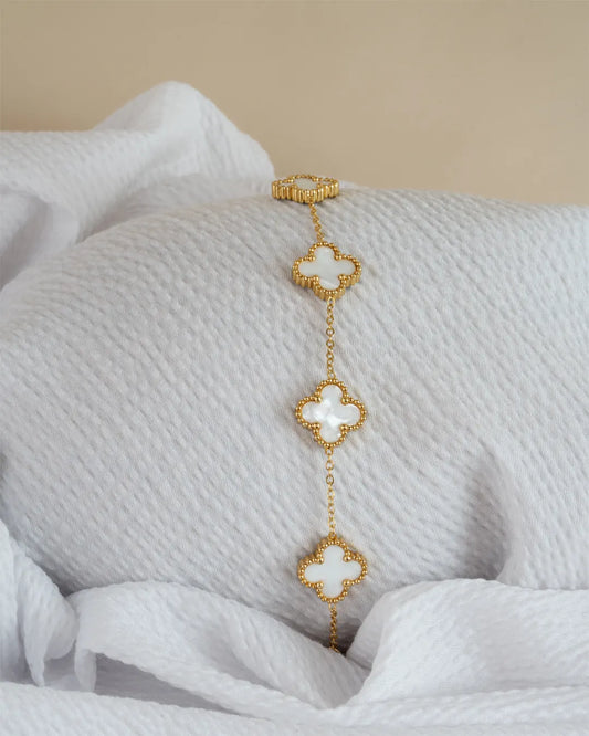 Ivory Clover Bracelet